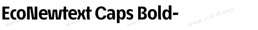 EcoNewtext Caps Bold字体转换